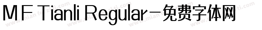 MF Tianli Regular字体转换